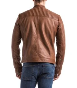 Echt Lederen Jas Met Biker Kraag -NERF Winkel 070c7b56703f4ba6a87b94e37942d768