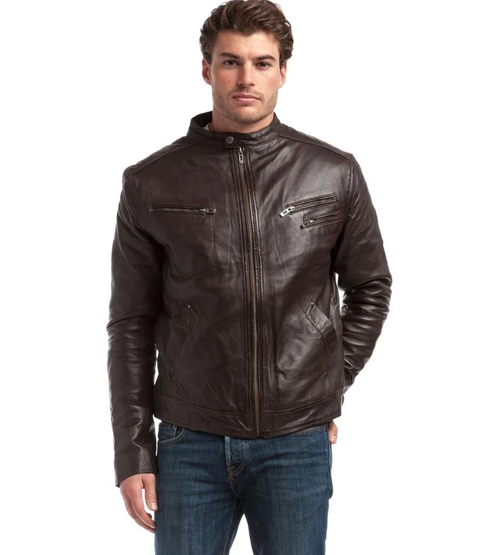 Echt Lederen Jas Alessandro Biker Stijl 6 Echt Lederen Jas Alessandro Biker Stijl - Afbeelding 4