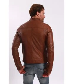 LE TEMPS DES CERISES Echt Lederen Jas Met Ronde Hals -NERF Winkel 672ca0afb5f84563a7f9da9602ae0fcc