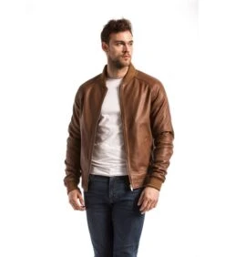 Bomberjack Van Echt Leer