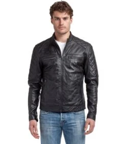 Leren Jas Biker Stijl CELIAN -NERF Winkel 8528a79dfc86492bad35d872906a9d32