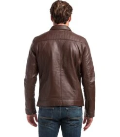 CITADIN Lederen Jas Met Shirt Kraag -NERF Winkel 872ed891ca98440a88721339c6b30714