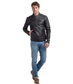 Leren Jas Biker Stijl CELIAN -NERF Winkel 9adccabc9c80457692938c2020f3b58b